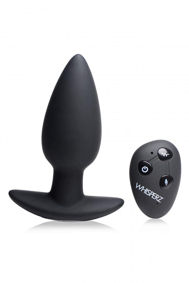 (D) Whisperz Voice Activated Vibrating Butt Plug W/ Remote