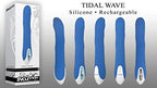 Evolved Novelties Tidal Wave - Silicone Recharegable Unique Pleasure Wave Vibrator, Blue