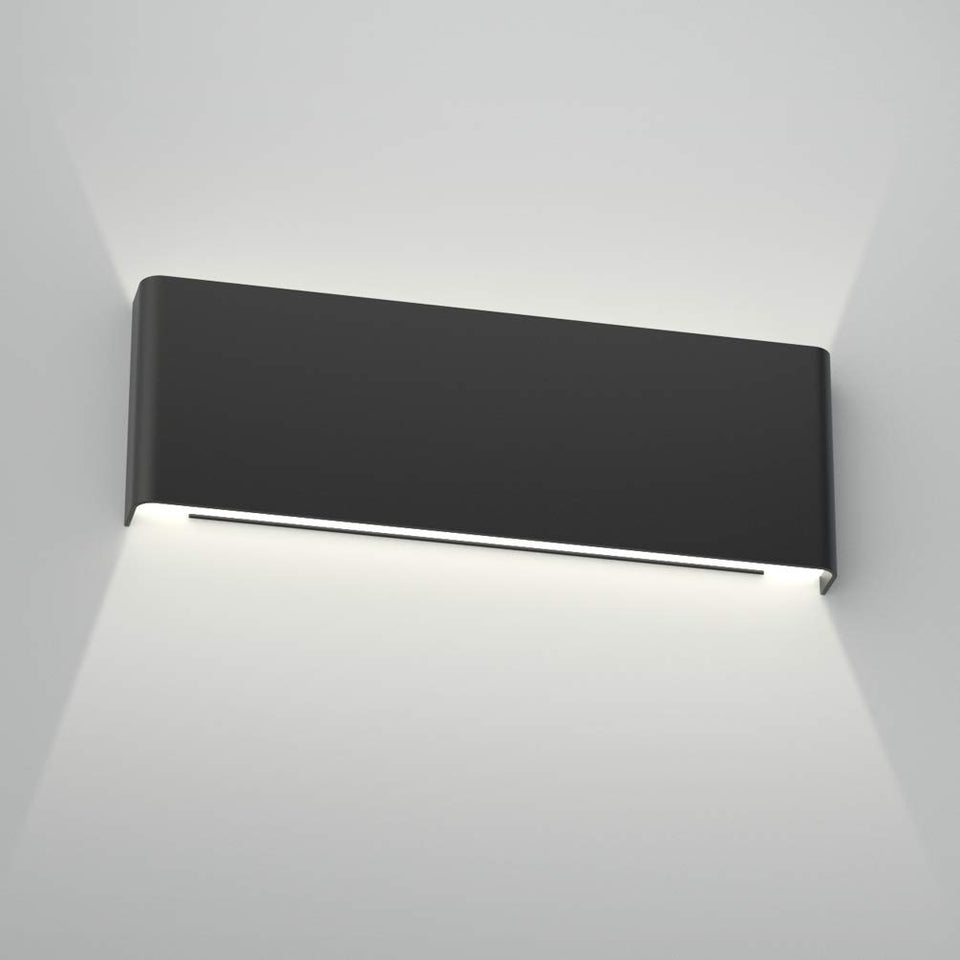 Aipsun 15.8In Black Modern Vanity Light Up And Down Led Vanity Light For Bathroom Wall Lighting Fixtures (White Light 5000K)