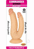 Commander Dongs Double Duty Dildo 6 Insertable Inches- Beige