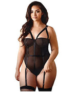 Curve Pamela Caged Teddy 1X/2X Black