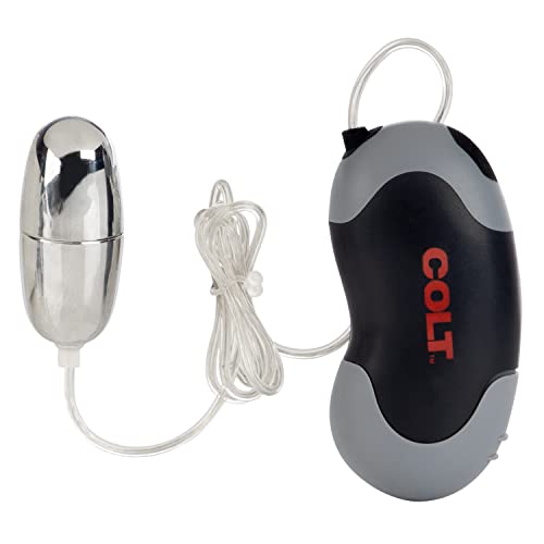 Calexotics Colt Xtreme Turbo Bullet Vibrator For Men - Waterproof Sex Toys For Couples - Wired Adult Male Vibe Egg Prostate Massager - Black