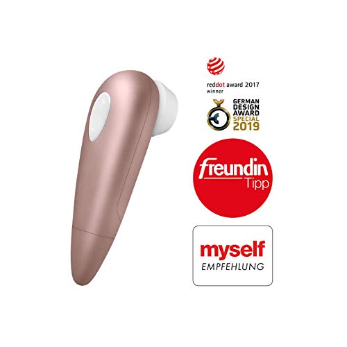Satisfyer Number One - Air-Pulse Clitoris Stimulator - Non-Contact Clitoral Sucking Pressure-Wave Technology, Waterproof (Rose Gold)