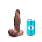b-Vibe Slipskin Dildo 7in Girthy Brown