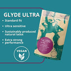 Glyde Ultra - Standard Fit Condoms - 12 Count - Ultra-Thin Vegan Non-Toxic Medium Size Natural Rubber Latex 53Mm For Silky Fit