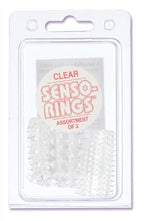 California Exotics Senso Rings, Clear, 3-Pack
