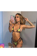 Lycra Bikini Top And Matching G-Tring With Black Trim