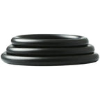 Sex And Mischief Nitrile Cock Ring 3 Pack, Black