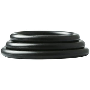 Sex And Mischief Nitrile Cock Ring 3 Pack, Black