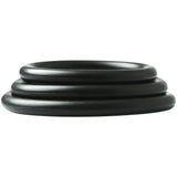 Sex And Mischief Nitrile Cock Ring 3 Pack, Black