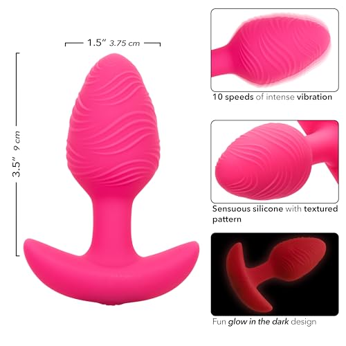 Cheeky Vibrating Glow-In-The- Dark Butt Plug