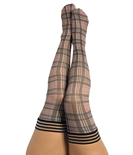 Kixies Lori Tan/Grey Plaid - Size C