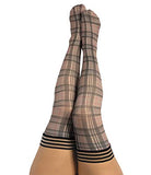 Kixies Lori Tan/Grey Plaid - Size C