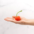 Emojibator Cherry Personal Massager | 10 Vibration Settings | Waterproof | Body Safe Silicone | Usb Rechargeable