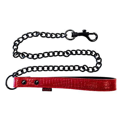 Leather Leash  Burgunday & Black
