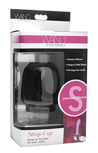 Wand Essentials Strap Cap Wand Harness For Dildos, Black, (Ae137)