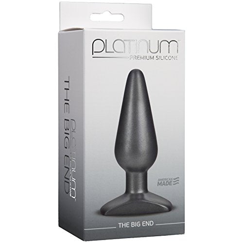 Doc Johnson Platinum Premium Silicone  The Big End  53 In Long And 17 In Wide  Medium Silicone Butt Plug With Flared Safe