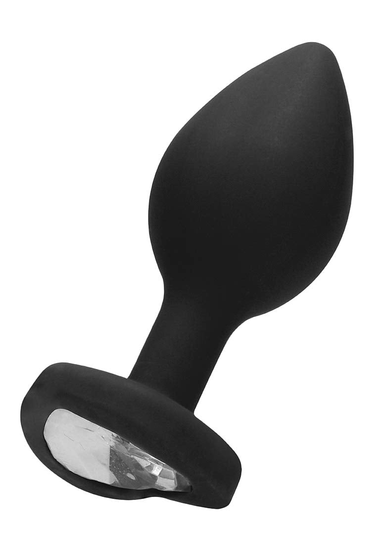 Ouch! By Shots America - Diamond Heart Butt Plug - Regular - Black