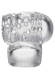 Kink By Doc Johnson - Cock Teaser - Power Wand Attachment - Fits Most Full Sized Body Wands - Stimulates Penis Head - Clear