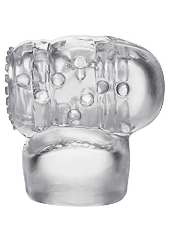 Kink By Doc Johnson - Cock Teaser - Power Wand Attachment - Fits Most Full Sized Body Wands - Stimulates Penis Head - Clear