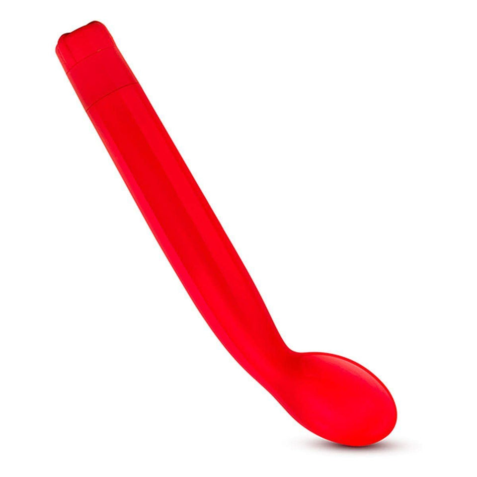 Sleek Multi Speed Curved Tip Vibrator - G Spot Stimulator - Waterproof - Sex Toy For Women - Sex Toy For Couples (Scarlet Red)