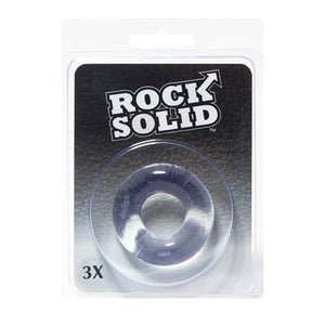 Rock Solid 3 Donut Ring  Clear