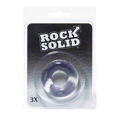 Rock Solid 3 Donut Ring  Clear
