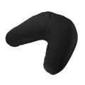 Hugger Mugger V-Shaped Meditation Cushion - Black - Provides Support in Cross-Legged Sitting, Promotes Healthy Posture, Handmade