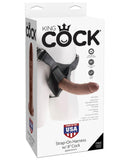 King Cock Strap on Harness With 8 Inch Cock - Brown