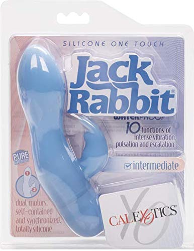 Calexotics Silicone One Touch Jack Rabbit     10 Function Waterproof Vibrator - Adult Sex Toys For Couples - Clitoral G Spot Mas