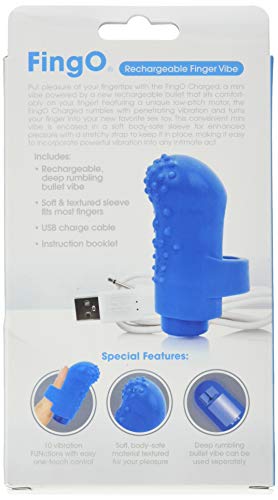 Screaming O Charged Fingo Vooom Mini Vibe, Blue