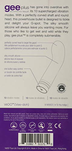 Vedo Gee Plus Rechargeable Vibe, Into You Indigo