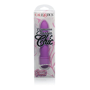 Calexotics 7-Function Classic Chic Mini Vibrator - Waterproof Sex Toys For Couples - Adult Vibe G Spot Massager - Purple