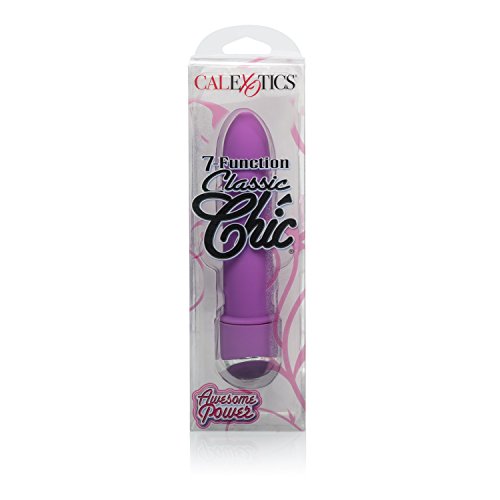 Calexotics 7-Function Classic Chic Mini Vibrator - Waterproof Sex Toys For Couples - Adult Vibe G Spot Massager - Purple