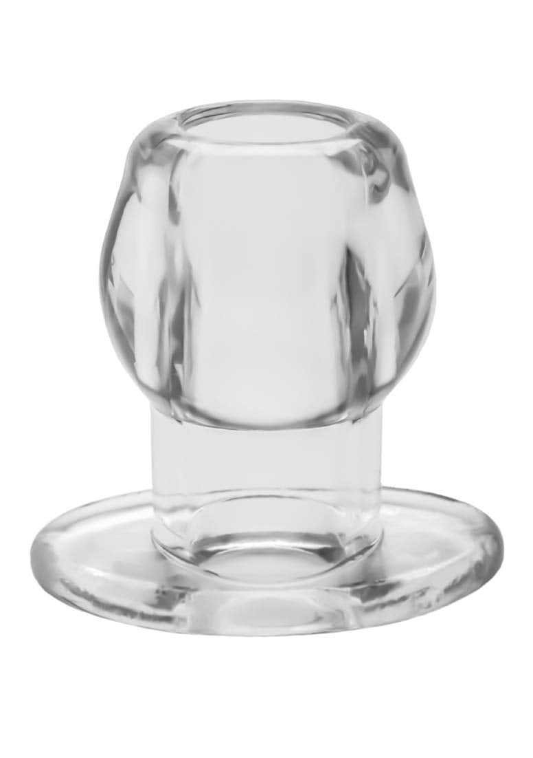 PerfectFit Brand Tunnel Plug, Hollow Butt Plug, PFBlend, TPR/Silicone, Three Sizes, Use for Anal Training, Clear, Medium