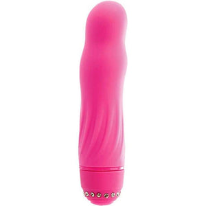 Adam & Eve Diamond Darling Silicone Vibrator, Waterproof, Pink