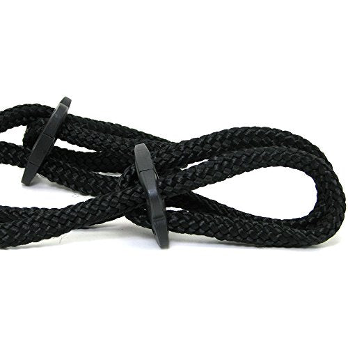 Japanese Silk Love Rope Wrist Cuffs, Black