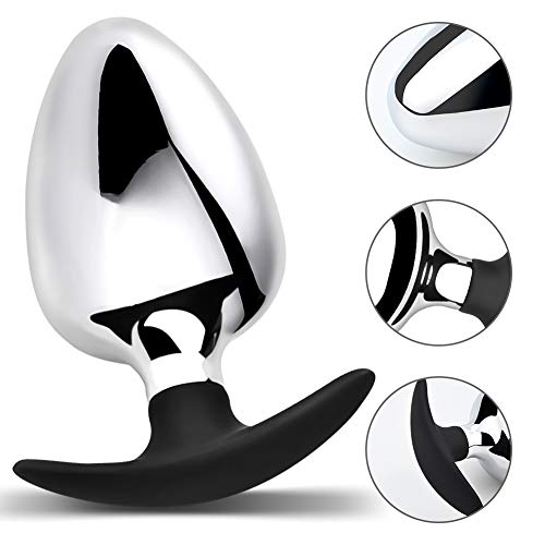 Romi Large Massive Metal Anal Plug Personal Massager For Unisex Provide A Full Feeling Designed For Experienced Or Intermediate Players (Small)