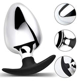 Romi Large Massive Metal Anal Plug Personal Massager For Unisex Provide A Full Feeling Designed For Experienced Or Intermediate Players (Small)