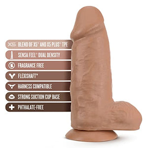 Au Naturel Chub Dildo 10In Mocha