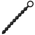Master Series Pathicus Nine Bulb Silicone Anal Beads, Black (ad451)