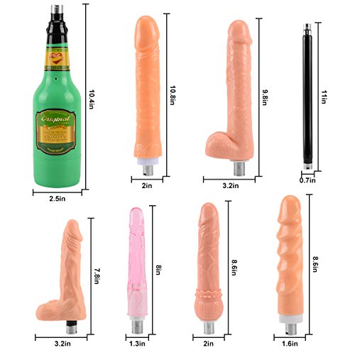 Jessky Automatic Sex Machine, 3Xlr Connector Love Machine Adjustable Adult Sex Toys With 8 Attachments For Couples Men And Women
