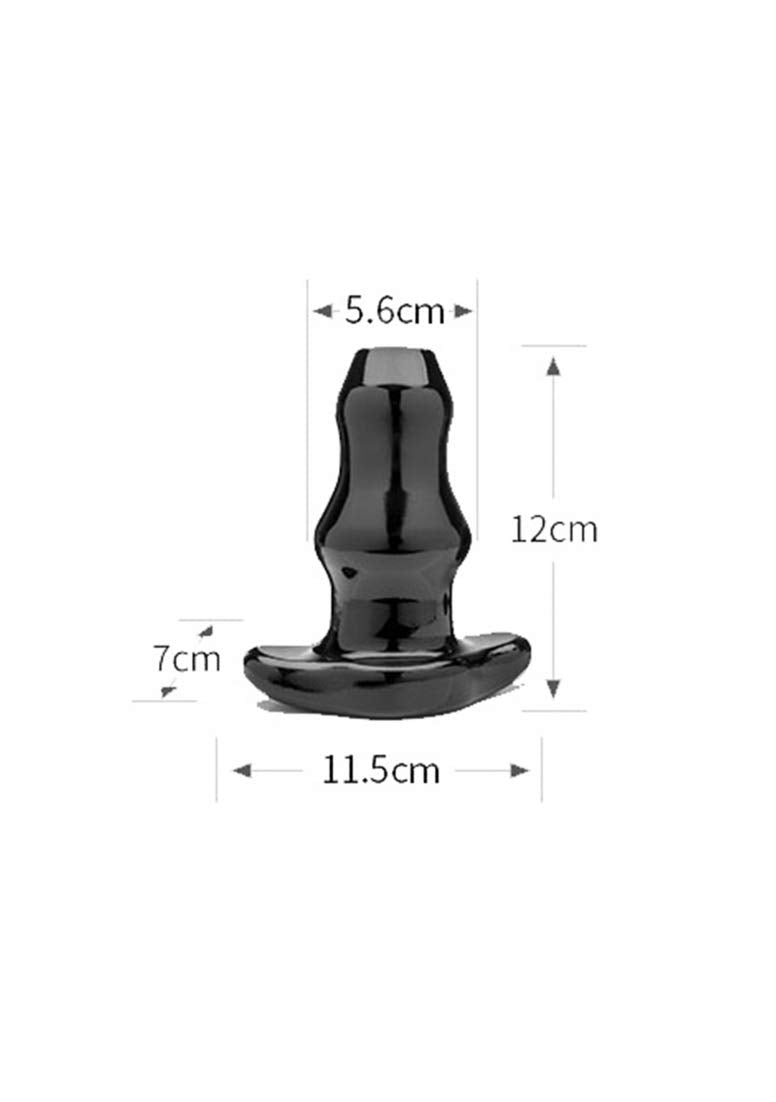 Perfect Fit Double Tunnel Plug, Hollow Butt Plug, Pfblend, Tpr/Silicone, Use For Anal Training, Clear, Medium
