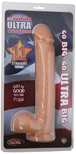 Nasswalk All American Whopper Straight Dong Waterproof, Flesh, 11 Inch