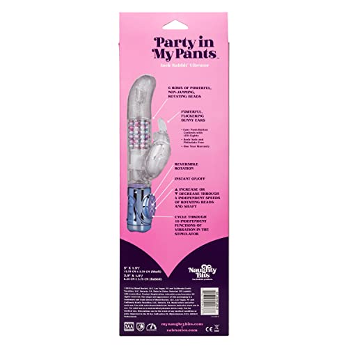 California Exotics Novelties Naughty Bits Party in My Pants Jack Rabbit Vibrator