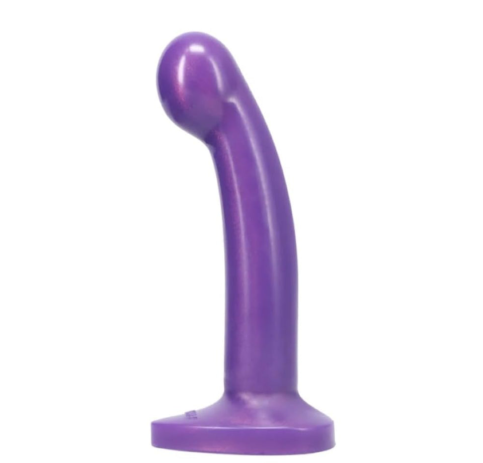 Tantus Sex/Adult Toys Sport Dildo - 100% Utra-Premium Flexible Silicone Perfect For Strap-On Harness Play, Anal Safe For Couples, Men, Women, Lgbtq - Glossy, Midnight Purple