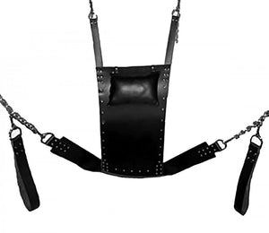 Strict Leather Premium Black Leather Sex Swing