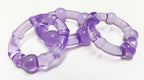 Blush Stay Hard Soft Stretchy Beaded Male Enhancement Cock Rings - Pack Of 3 - Purple