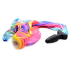 Rainbow Pony Tail Anal Plug