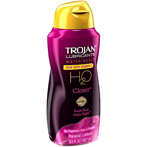 Trojan Lubricants Water Based H2O Closer Personal Lubricant, 5.5 Oz.